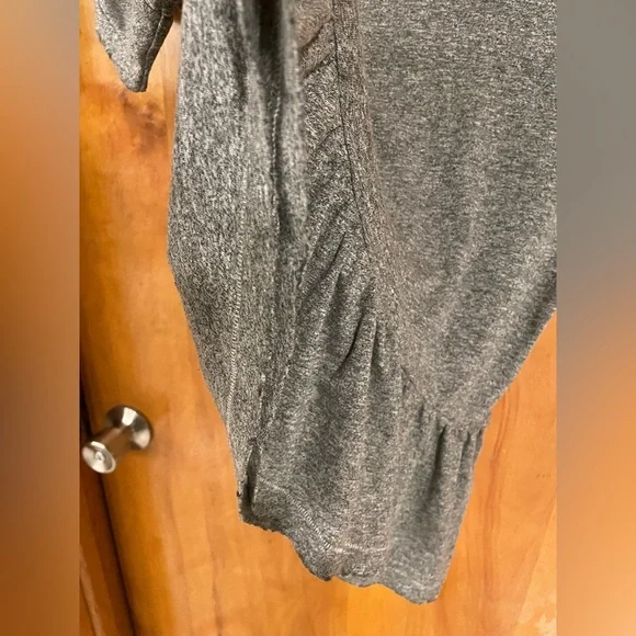 The Great Ruffle Tee in Heather Grey - Picture 5 of 7